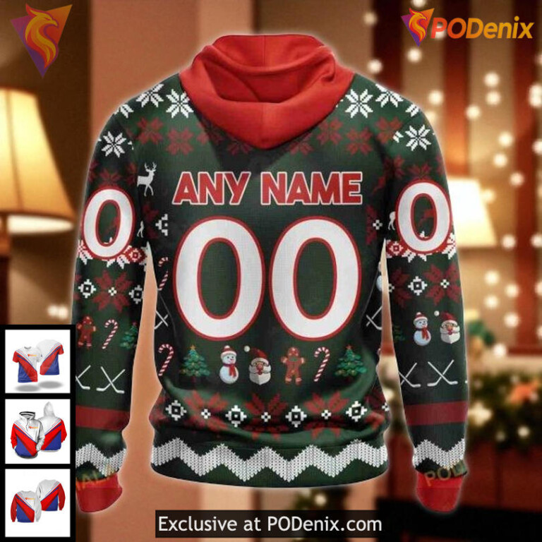 Detroit Red Wings Hoodie 3D Custom NHL Christmas Gift With Festive Spirit - 1