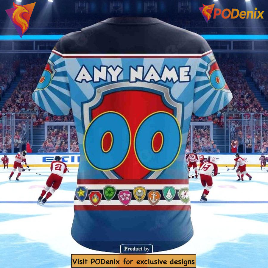 Detroit Red Wings Hoodie 3D Custom Paw Patrol Design, NHL Family Apparel Detroit Red Wings Hoodie 3D Custom Paw Patrol Design, NHL Family Apparel