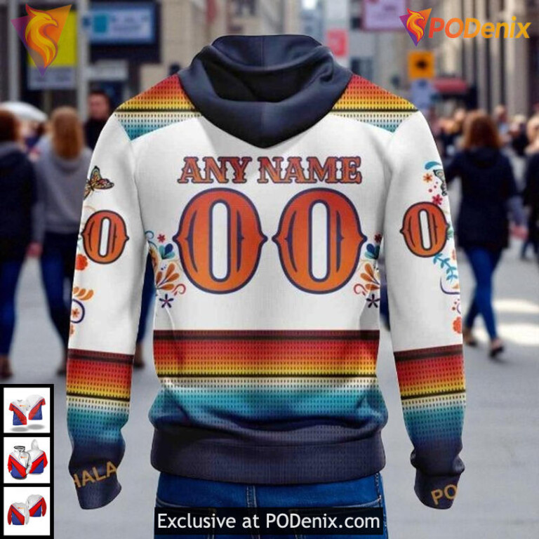 Dia De Los Muertos New York Rangers Graphic Hoodie, Custom NHL 3D Apparel - 1