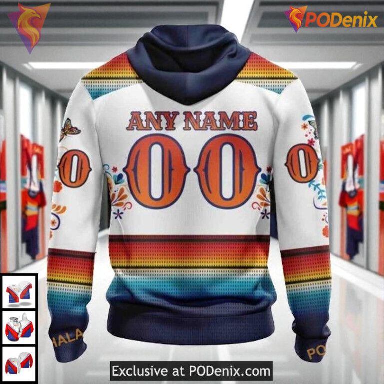 Dia De Los Muertos Theme Design Custom Florida Panthers Personalized 3D Hoodie - 1