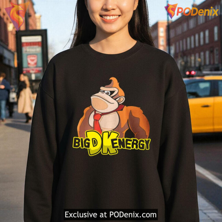 Dk Shirt Big Dk Energy Gorilla Retro Design Fan Apparel