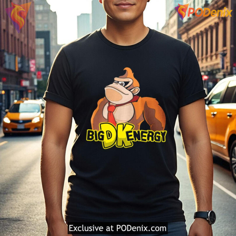 Dk Shirt Big Dk Energy Gorilla Retro Design Fan Apparel - 1