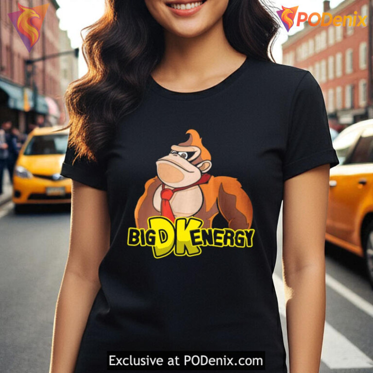 Dk Shirt Big Dk Energy Gorilla Retro Design Fan Apparel - 2