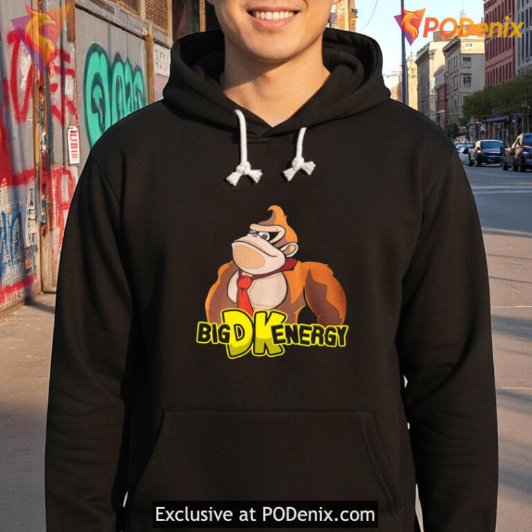 Dk Shirt Big Dk Energy Gorilla Retro Design Fan Apparel - 3