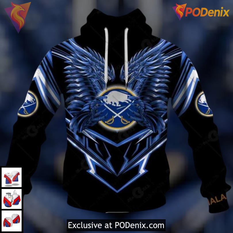Dragon Artwork Graphic Edition NHL Buffalo Sabres Hoodie 3D Unique Design
