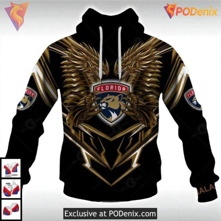Dragon Graphic Theme Custom Florida Panthers Personalized 3D Hoodie NHL 3D