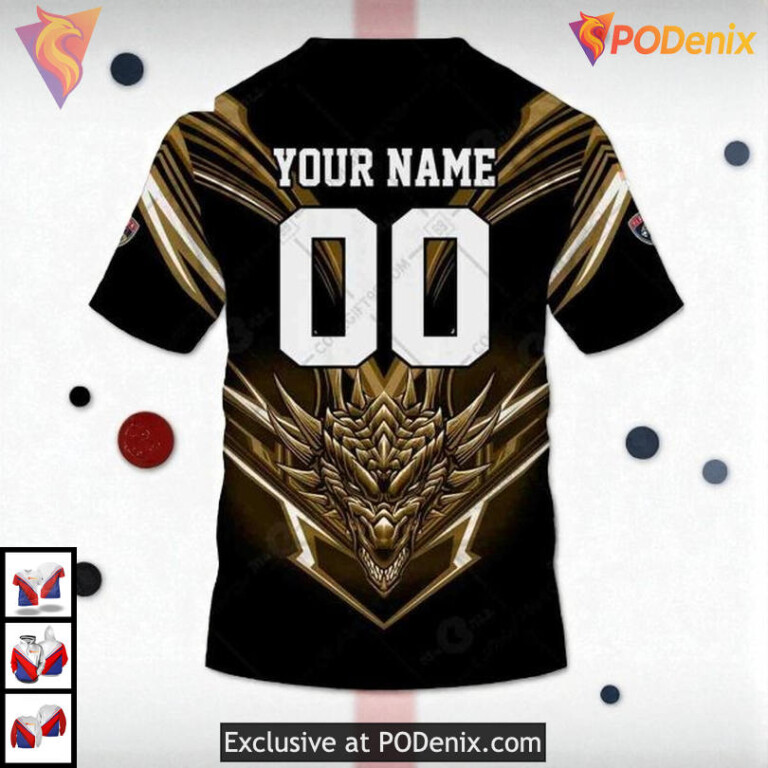 Dragon Graphic Theme Custom Florida Panthers Personalized 3D Hoodie NHL 3D - 3