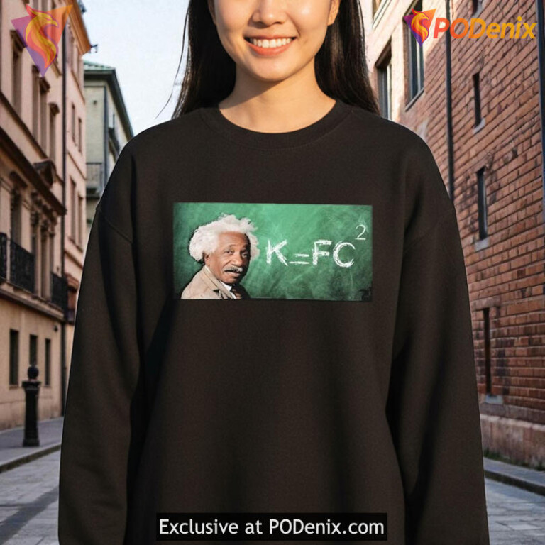 Einstein K Fc2 T-Shirt, Creative Meme Style Graphic Top With Quote