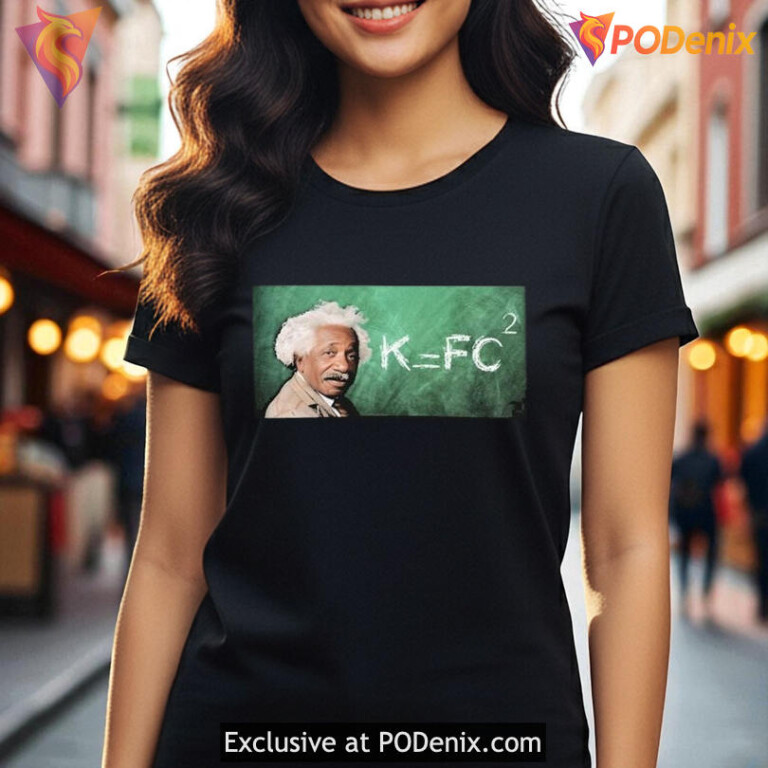 Einstein K Fc2 T-Shirt, Creative Meme Style Graphic Top With Quote - 2