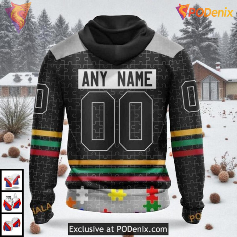 Fearless Against Autism Concept Custom Los Angeles Kings Full Print Hoodie NHL - 1