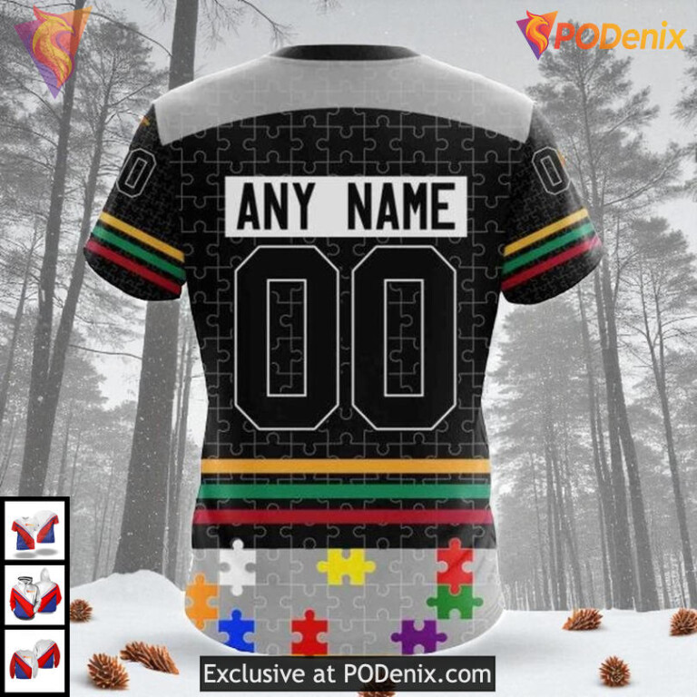 Fearless Against Autism Concept Custom Los Angeles Kings Full Print Hoodie NHL - 3