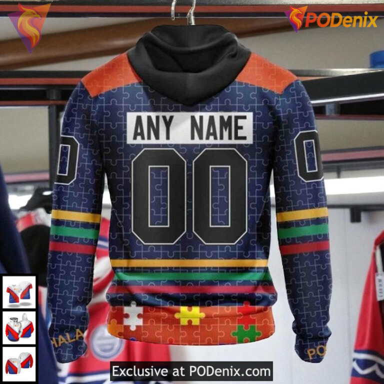 Fearless Against Autism Concept NHL Edmonton Oilers Full Print Hoodie 3D - 1