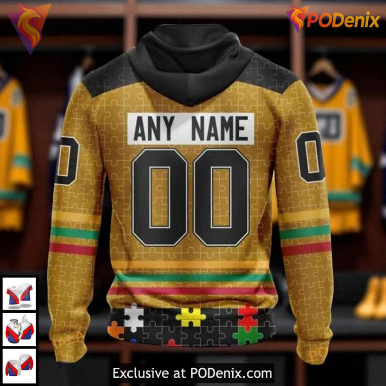 Fearless Against Autism NHL Boston Bruins Hoodie 3D Supportive Design - 1