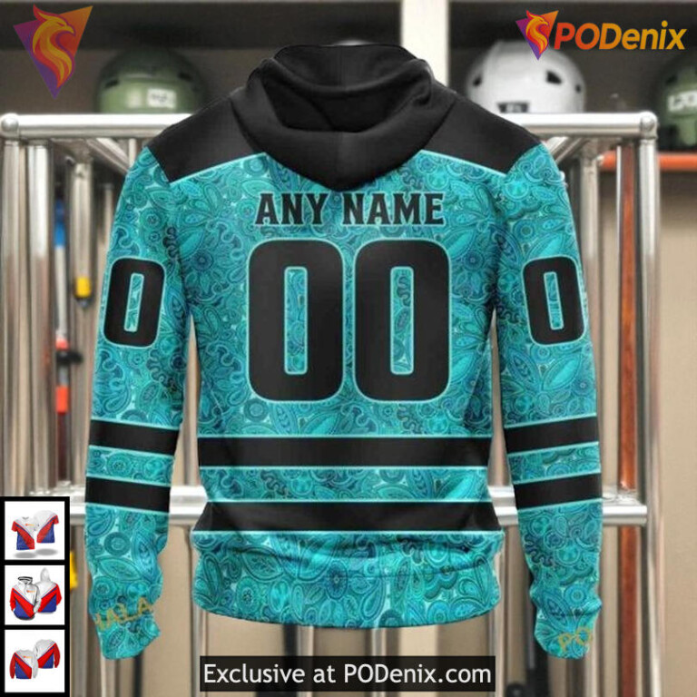Fight Ovarian Cancer Awareness Custom Custom Number Florida Panthers Hoodie 3D - 1