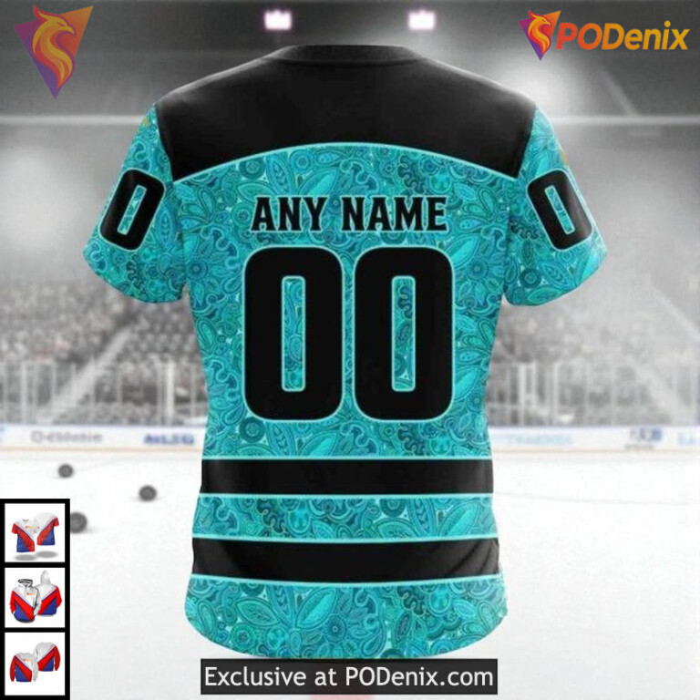 Fight Ovarian Cancer Awareness Custom Custom Number Florida Panthers Hoodie 3D - 3