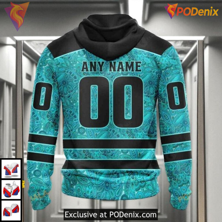 Fight Ovarian Cancer Awareness Custom Vintage Florida Panthers Hoodie NHL 3D - 1