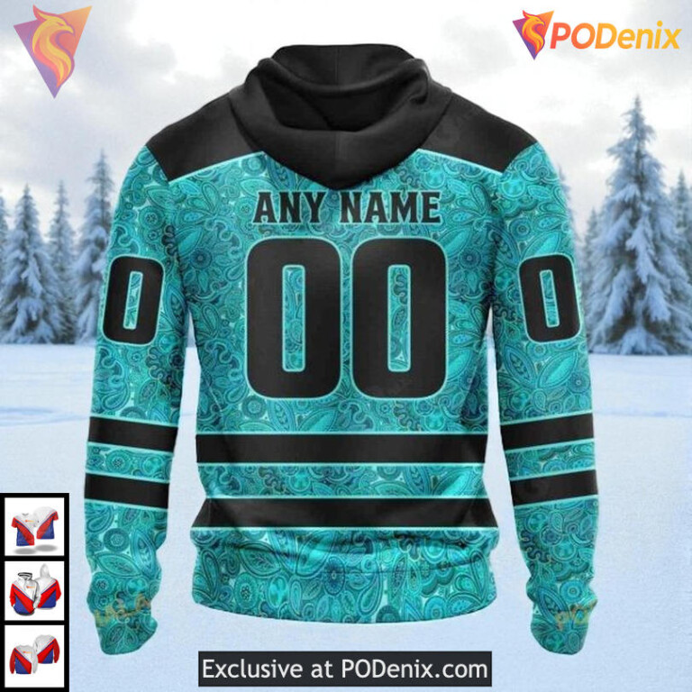 Fight Ovarian Cancer Awareness Custom Vintage Los Angeles Kings Hoodie NHL 3D - 1