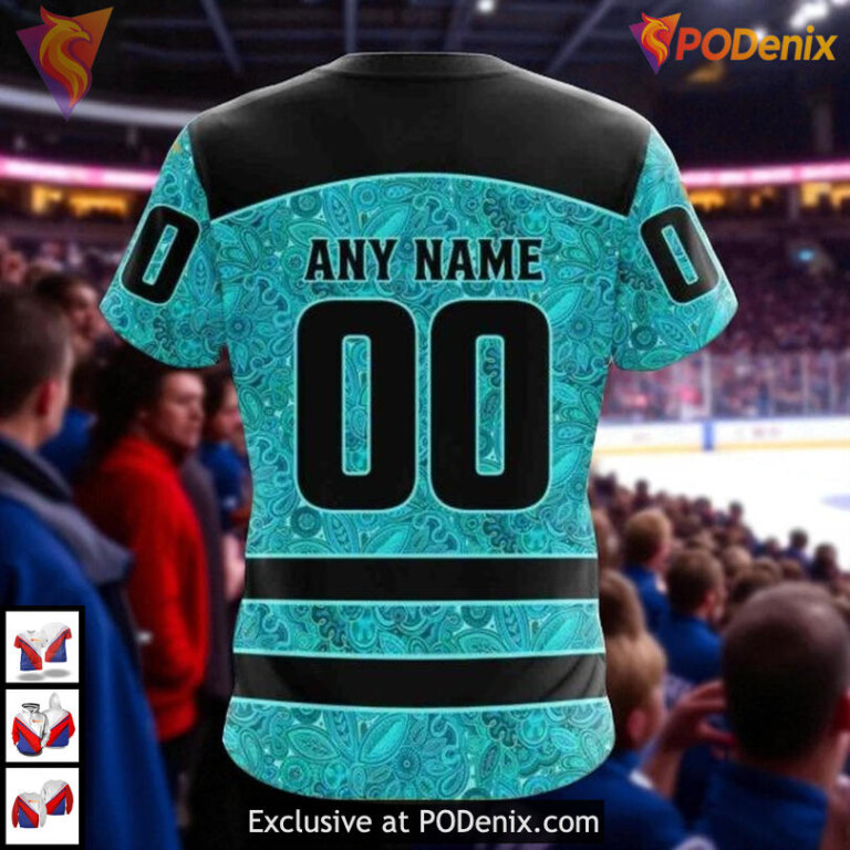 Fight Ovarian Cancer Retro New York Rangers Hoodie, Custom NHL 3D Shirt - 3
