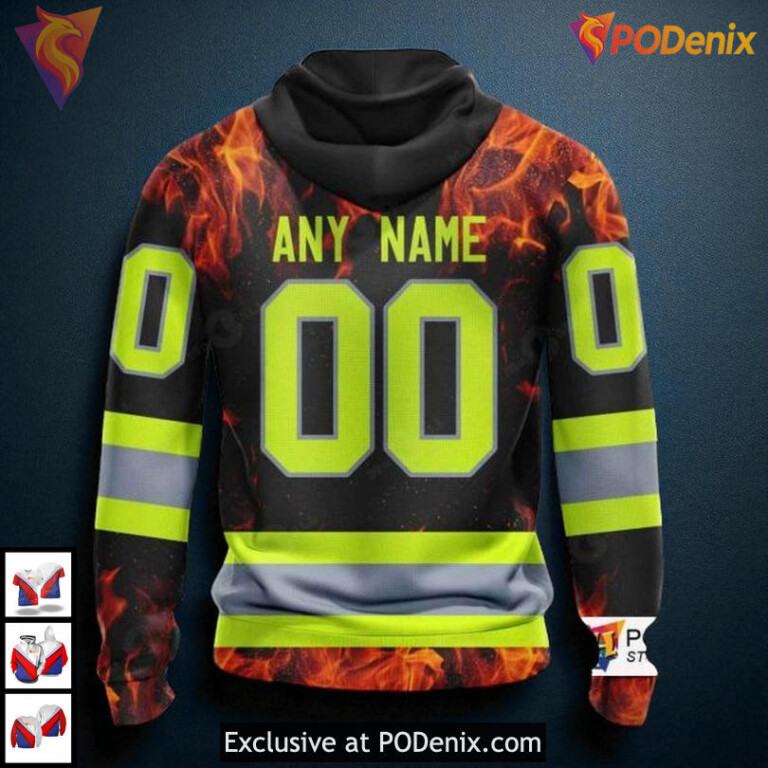 Firefighter Inspired Merch Personalized Vintage New York Rangers Hoodie 3D - 1