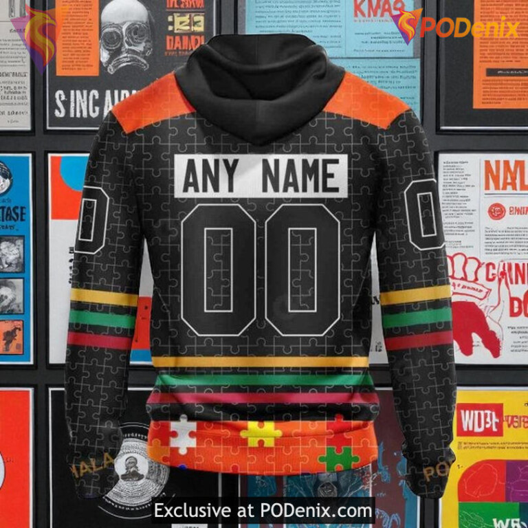 Flyers Custom 3D Hoodie Fearless Against Autism NHL Shirt Style - 1