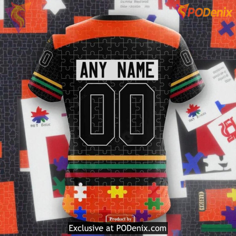 Flyers Custom 3D Hoodie Fearless Against Autism NHL Shirt Style - 3