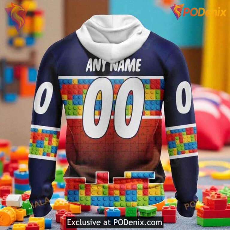 Flyers Custom 3D Hoodie, Puzzle Gradient Full Color NHL Concept - 1