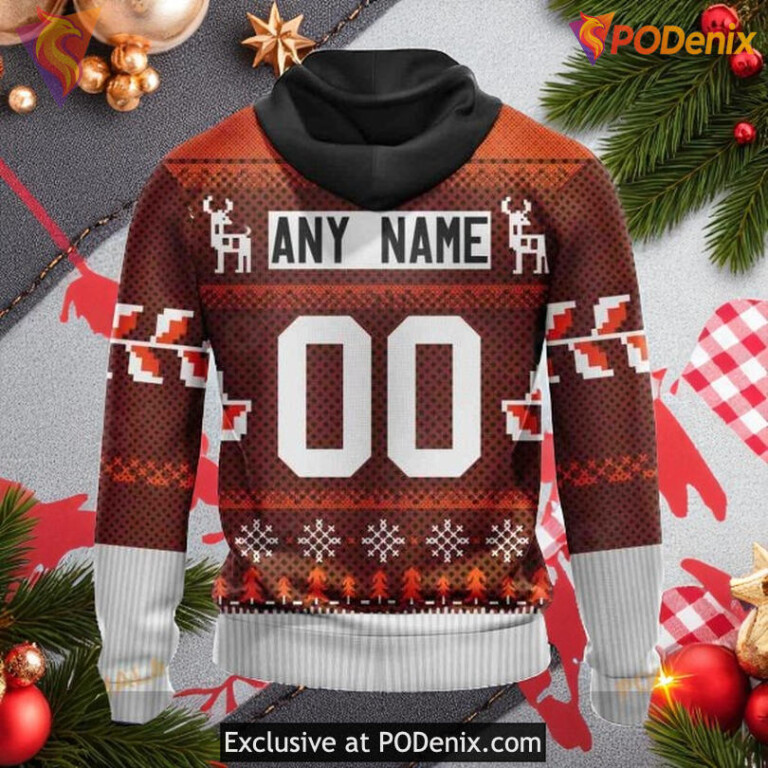 Flyers Full Print Hoodie 3D Christmas Season NHL Custom Shirt Style - 1