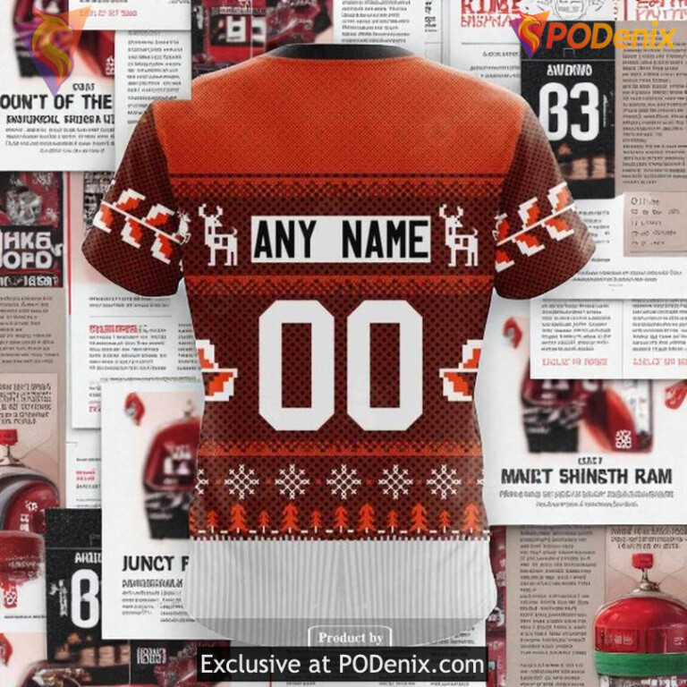 Flyers Full Print Hoodie 3D Christmas Season NHL Custom Shirt Style - 3