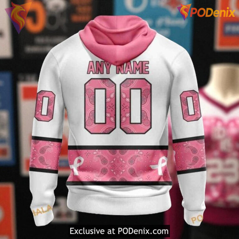 Flyers Full Print Hoodie 3D Pink Breast Cancer Awareness NHL Shirt - 1