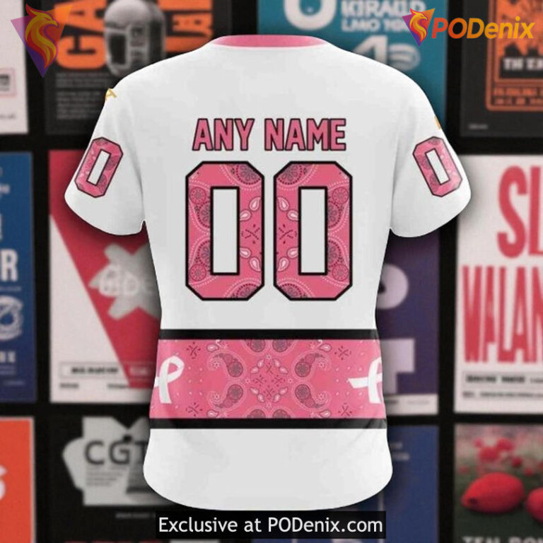 Flyers Full Print Hoodie 3D Pink Breast Cancer Awareness NHL Shirt - 3