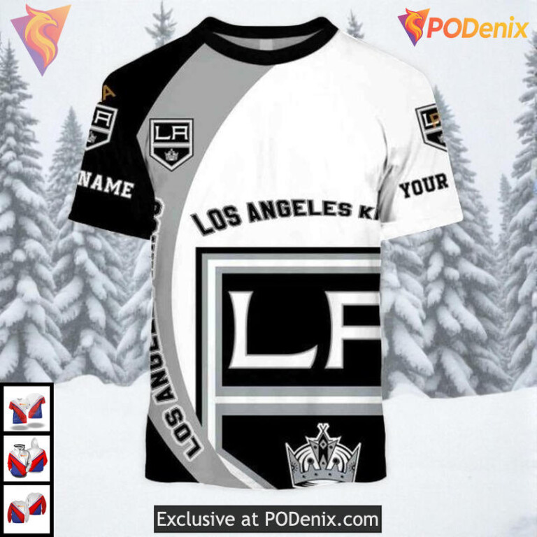 Funny Quote You Laugh I Cry Custom Los Angeles Kings Full Print Hoodie NHL 3D - 2