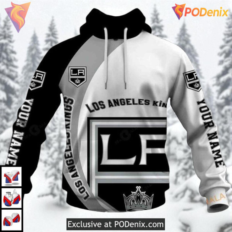 Funny Quote You Laugh I Cry Custom Los Angeles Kings Hoodie 3D Sweatshirt