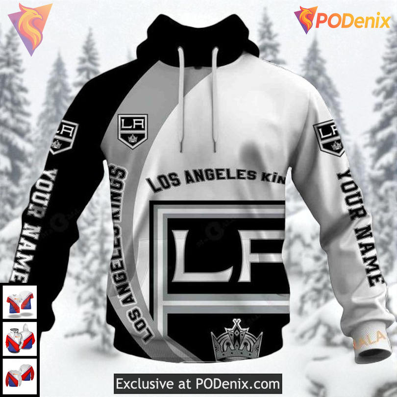 Funny Quote You Laugh I Cry Custom Los Angeles Kings Hoodie 3D Sweatshirt