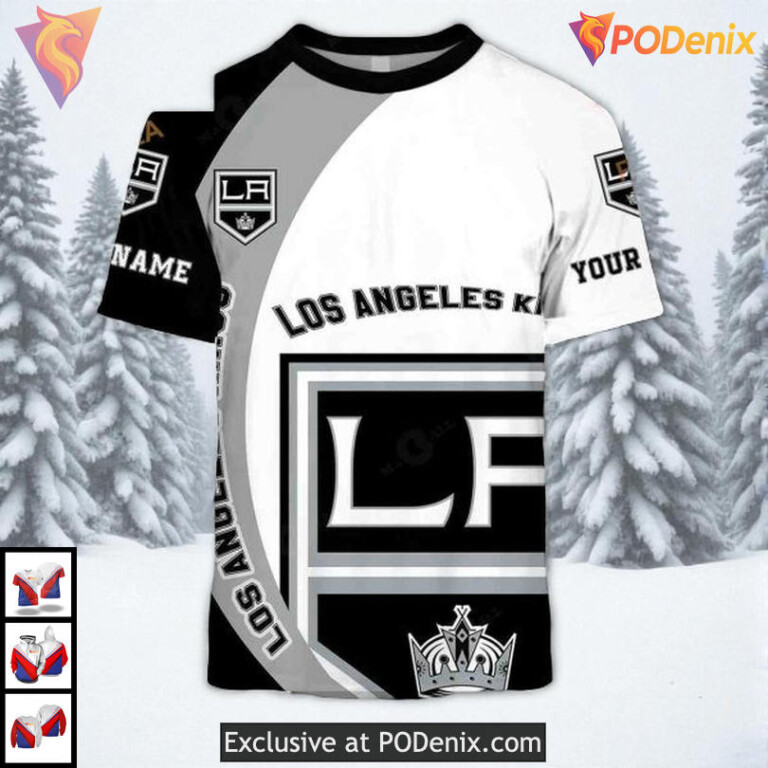 Funny Quote You Laugh I Cry Custom Los Angeles Kings Hoodie 3D Sweatshirt - 1