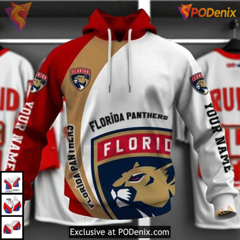 Funny Quote You Laugh I Cry Design Custom Florida Panthers Hoodie NHL 3D