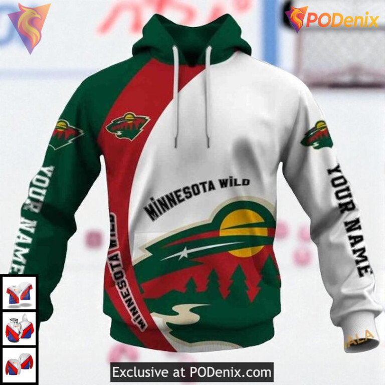 Funny Quote You Laugh I Cry NHL Minnesota Wild Full Print Hoodie 3D