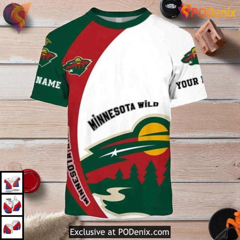 Funny Quote You Laugh I Cry NHL Minnesota Wild Full Print Hoodie 3D - 1