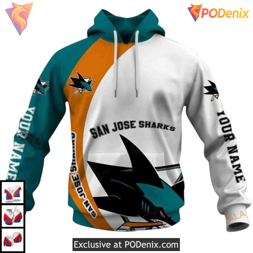 Funny Quote You Laugh I Cry Sweatshirt Custom Personalized San Jose Sharks Hoodie 3D