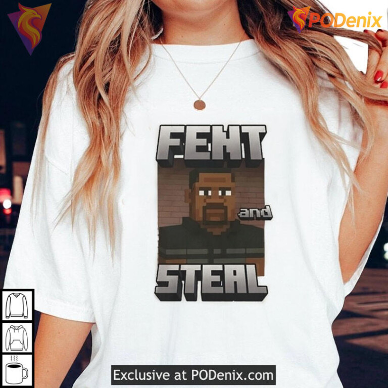 George Floyd Fent And Steal Shirt, Mine and Build Pixel Art Parody - 3