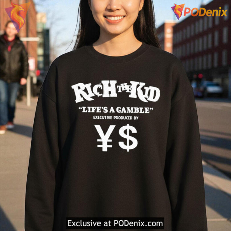 Glock Tucked Big T Shirt Lifes A Gamble Rich The Kid ¥$ Graphic
