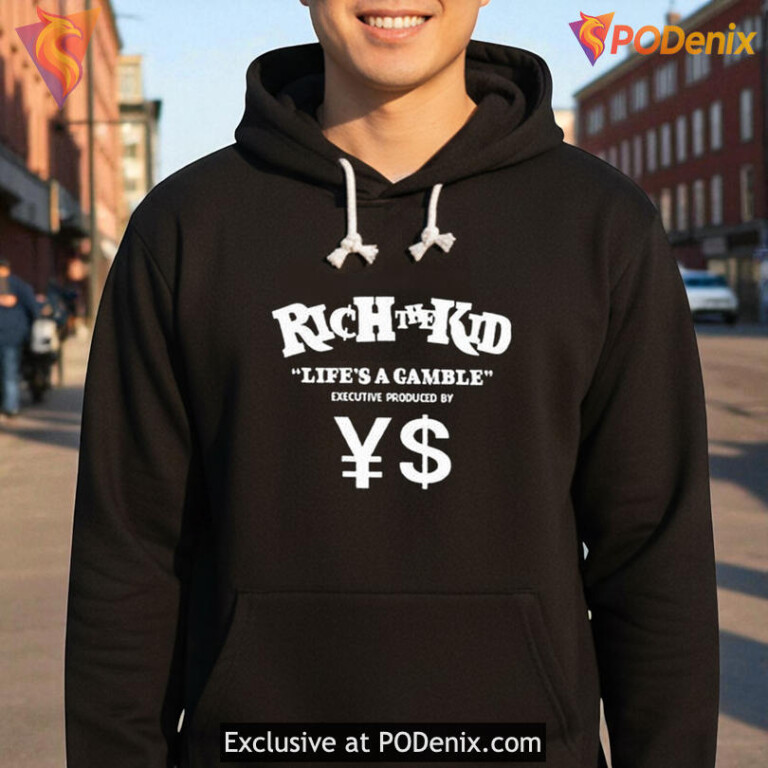 Glock Tucked Big T Shirt Lifes A Gamble Rich The Kid ¥$ Graphic - 3