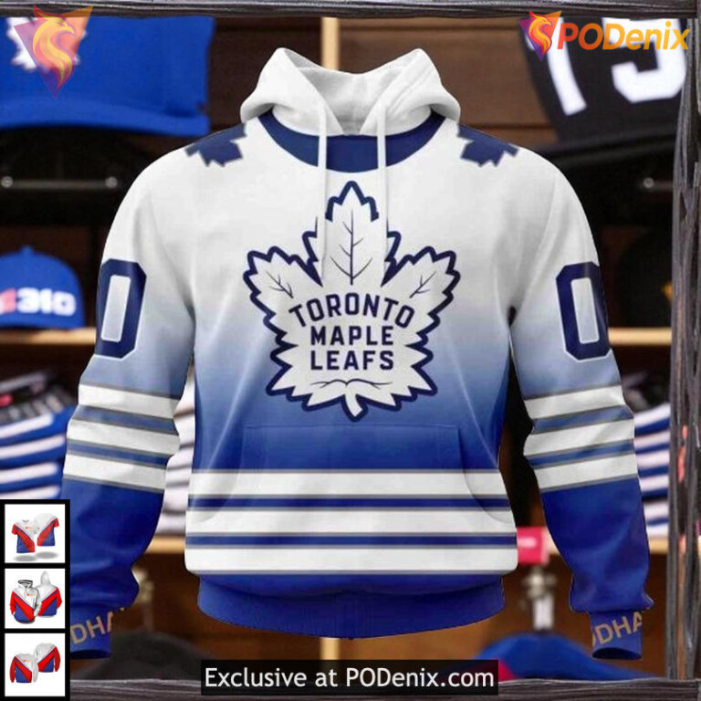 Gradient Series Concept Toronto Maple Leafs Womens Hoodie, Custom 3D Fan Gear