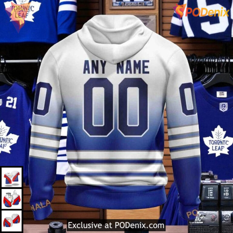Gradient Series Concept Toronto Maple Leafs Womens Hoodie, Custom 3D Fan Gear - 1