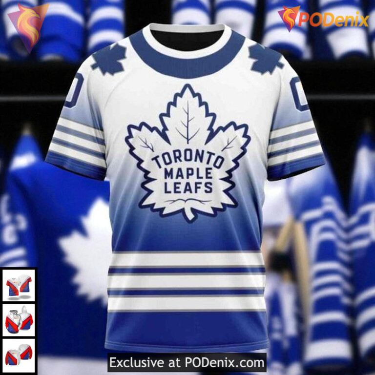 Gradient Series Concept Toronto Maple Leafs Womens Hoodie, Custom 3D Fan Gear - 2