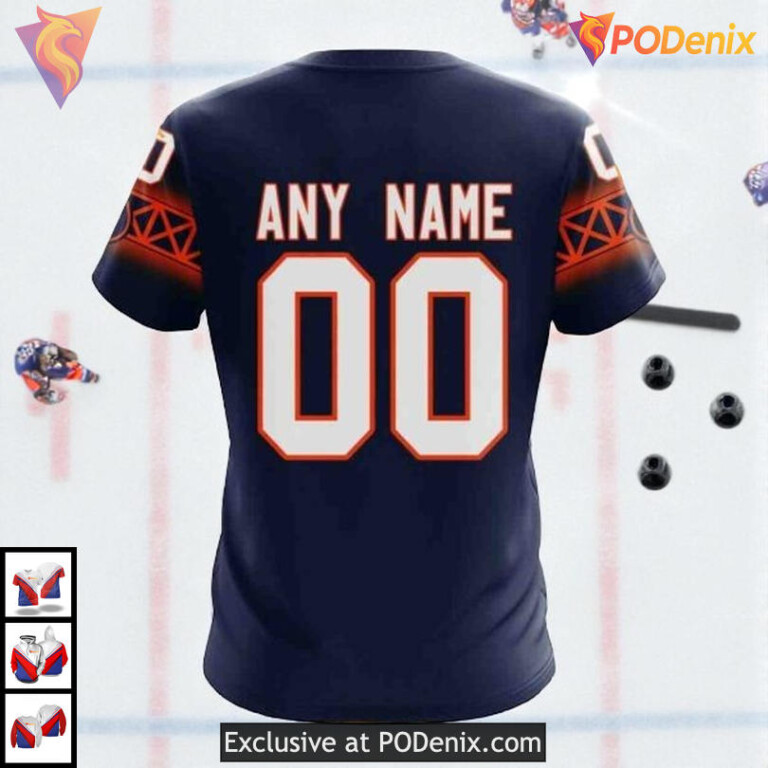 Gradient Series New Concept Design NHL Edmonton Oilers Kids Hoodie 3D - 3