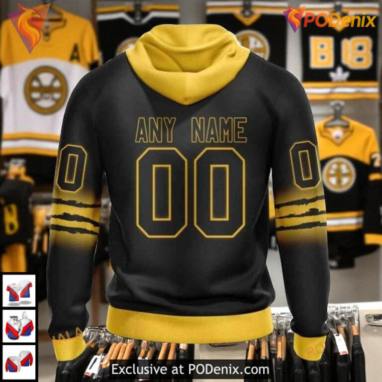 Gradient Series NHL Custom Boston Bruins Hoodie 3D Exclusive New Design - 1