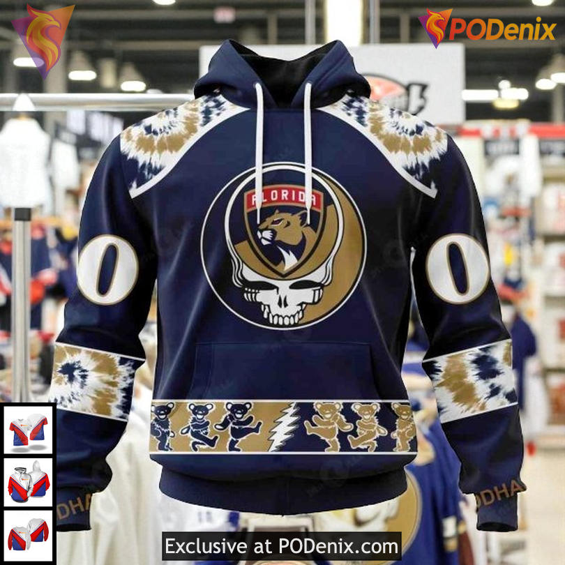 Grateful Dead Band Inspired Artwork Personalized Florida Panthers All Over Print Hoodie 3D