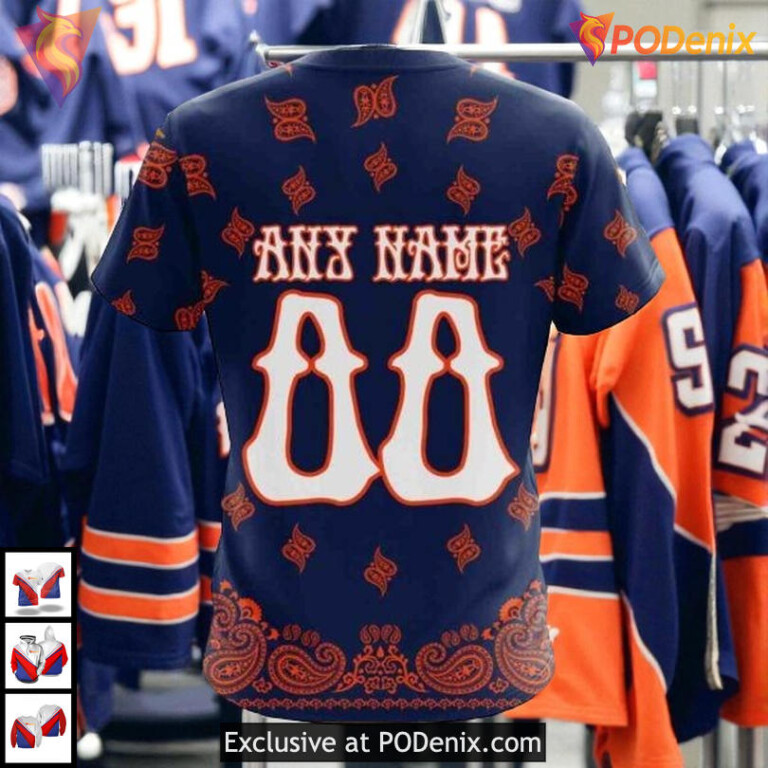 Grateful Dead Rock Band Artwork Custom NHL Edmonton Oilers 3D Hoodie - 3