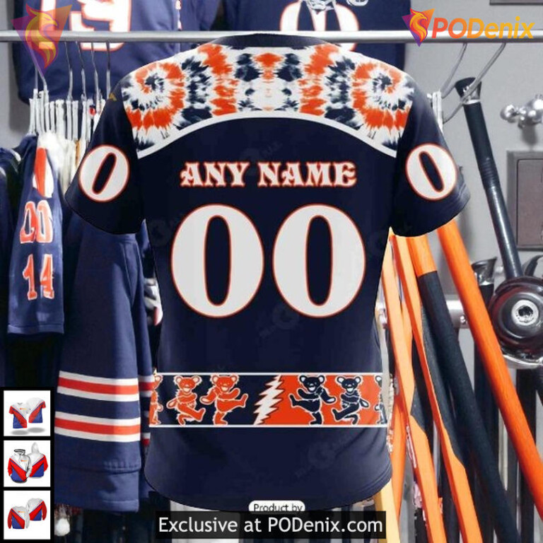 Grateful Dead Rock Band Artwork Personalized Edmonton Oilers Hoodie 3D - 3
