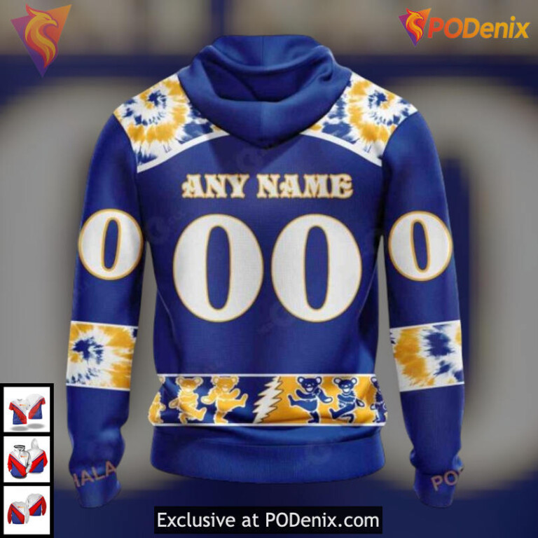 Grateful Dead Rock Band Design NHL Buffalo Sabres Unisex Hoodie Personalized 3D - 1